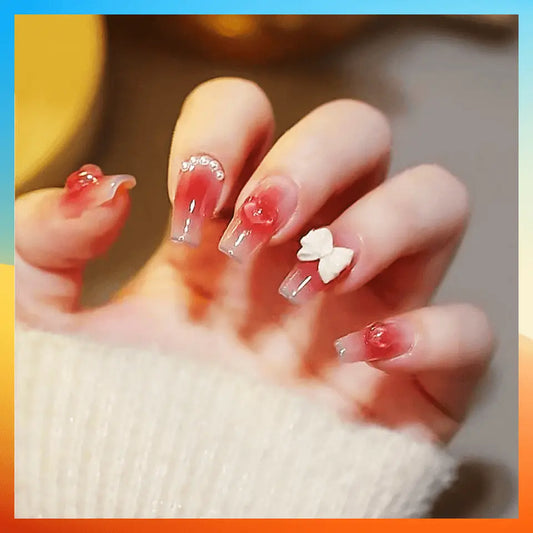 24pcs Wearable Press On Fake Nails Tips