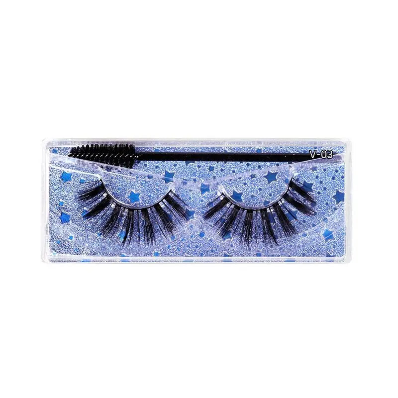 1 Pair Magnetic Eyelashes Reusable False Eyelashes - Wenston beauty