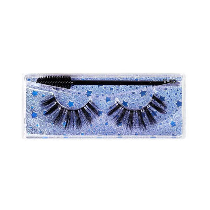 1 Pair Magnetic Eyelashes Reusable False Eyelashes - Wenston beauty