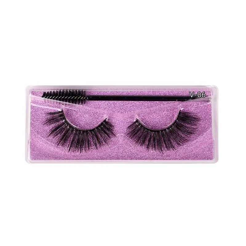 1 Pair Magnetic Eyelashes Reusable False Eyelashes - Wenston beauty