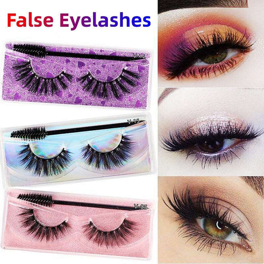 1 Pair Magnetic Eyelashes Reusable False Eyelashes - Wenston beauty