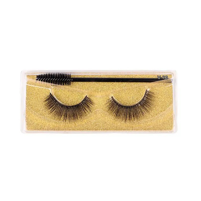 1 Pair Magnetic Eyelashes Reusable False Eyelashes - Wenston beauty