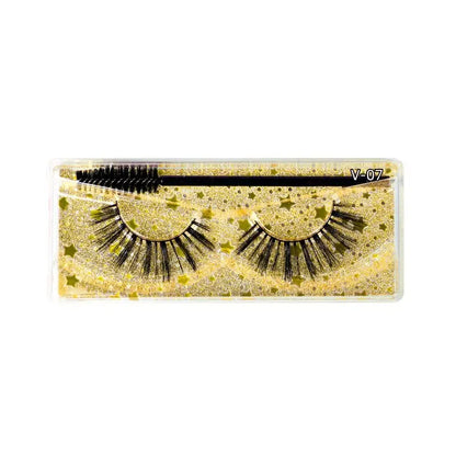 1 Pair Magnetic Eyelashes Reusable False Eyelashes - Wenston beauty