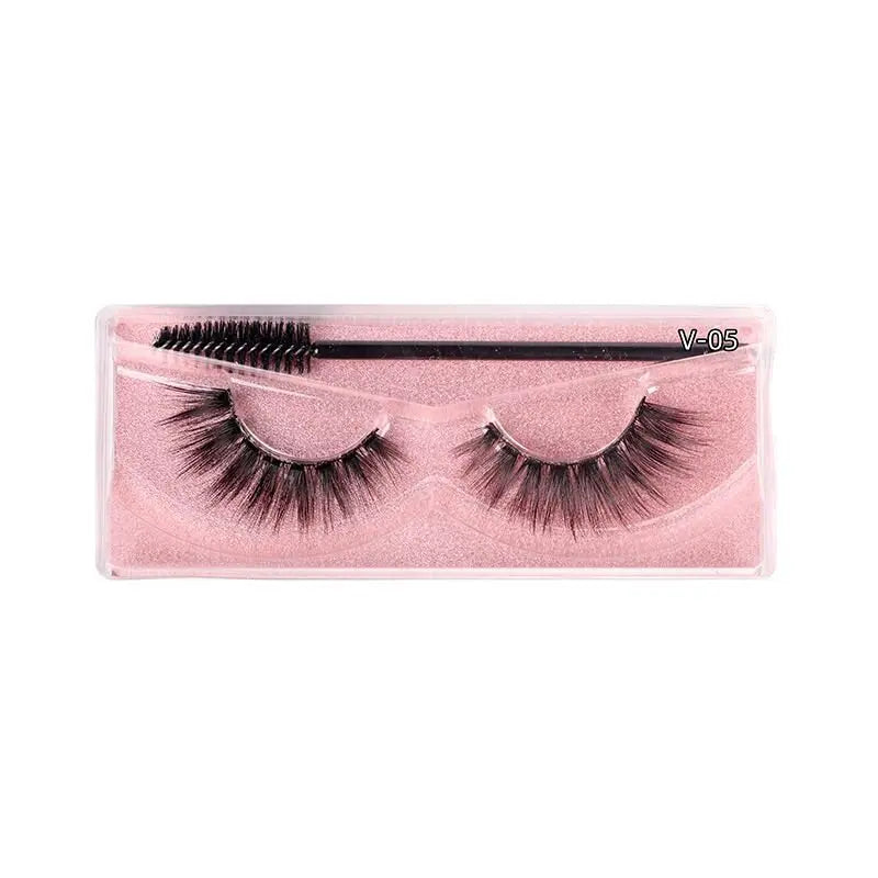 1 Pair Magnetic Eyelashes Reusable False Eyelashes - Wenston beauty