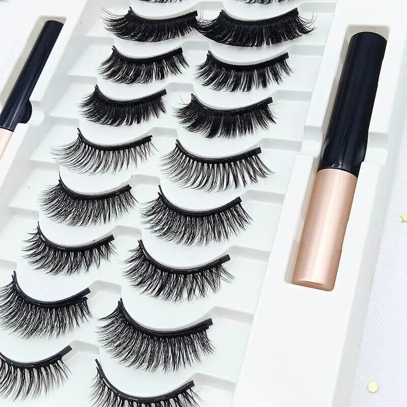 10 Pairs Magnetic Eyelashes