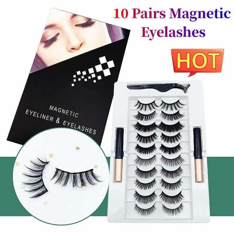 10 Pairs Magnetic Eyelashes