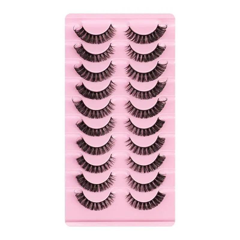 10 Pairs Mink Lashes Natural Look False Eyelashes - Wenston beauty