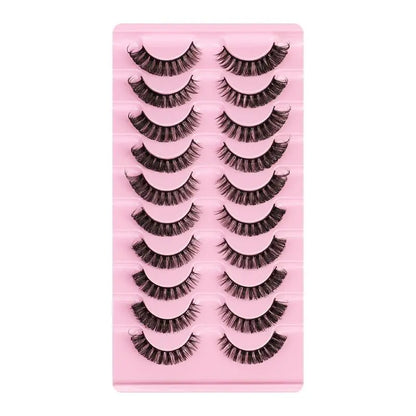 10 Pairs Mink Lashes Natural Look False Eyelashes - Wenston beauty