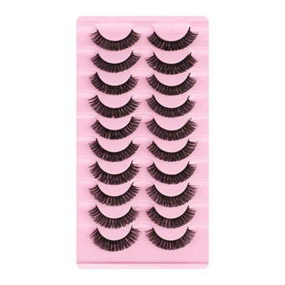 10 Pairs Mink Lashes Natural Look False Eyelashes - Wenston beauty