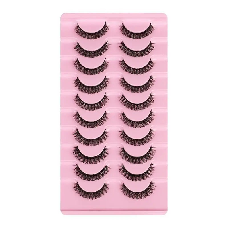 10 Pairs Mink Lashes Natural Look False Eyelashes - Wenston beauty