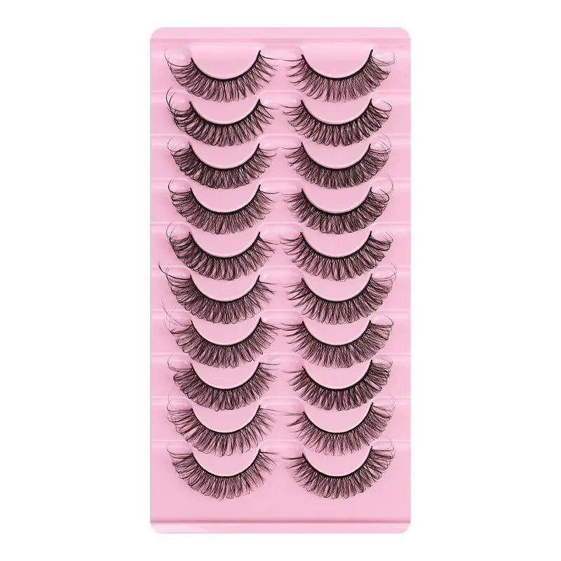 10 Pairs Mink Lashes Natural Look False Eyelashes - Wenston beauty