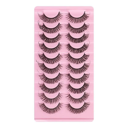 10 Pairs Mink Lashes Natural Look False Eyelashes - Wenston beauty