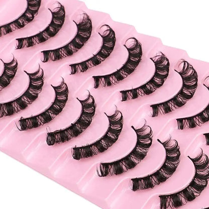 10 Pairs Mink Lashes Natural Look False Eyelashes - Wenston beauty