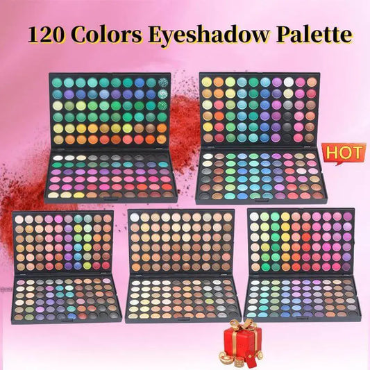 120 Colors Fashion Eyeshadow Palette Cosmetics Eye Make Up Tool Makeup - Wenston beauty