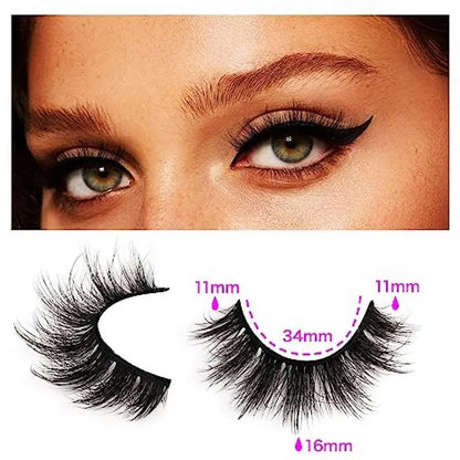 14 Pairs Wispy Mink Lashes Fluffy Eyelashes - Wenston beauty