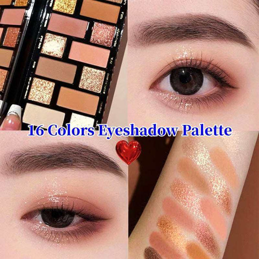 16 Colors Eyeshadow Palette Matte Eye Shadow - Wenston beauty