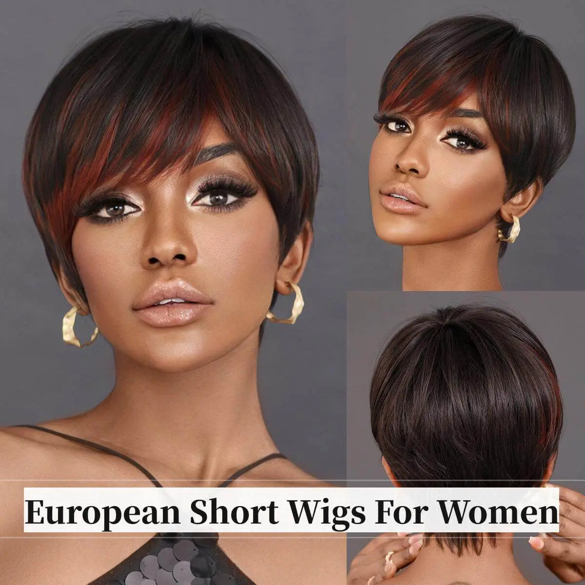 Short Straight Wigs