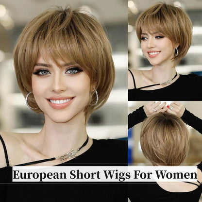 Short Straight Wigs