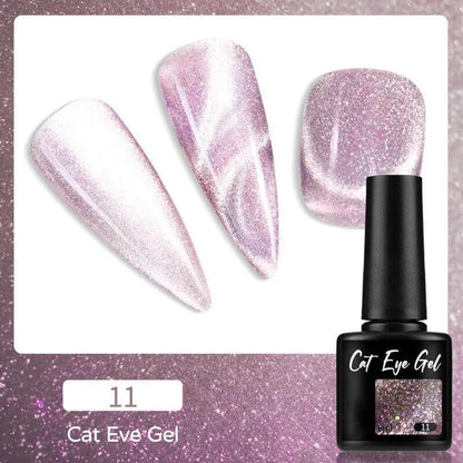 Wenston 9D Cat Eye Gel Nail Polish 14 Colors Shiny Cat Eyes