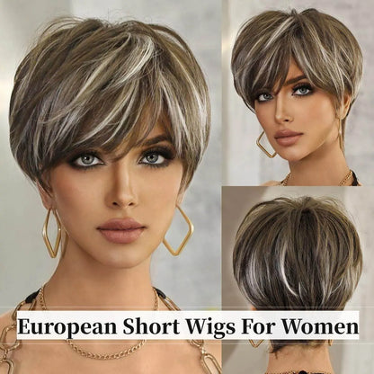 Short Straight Wigs