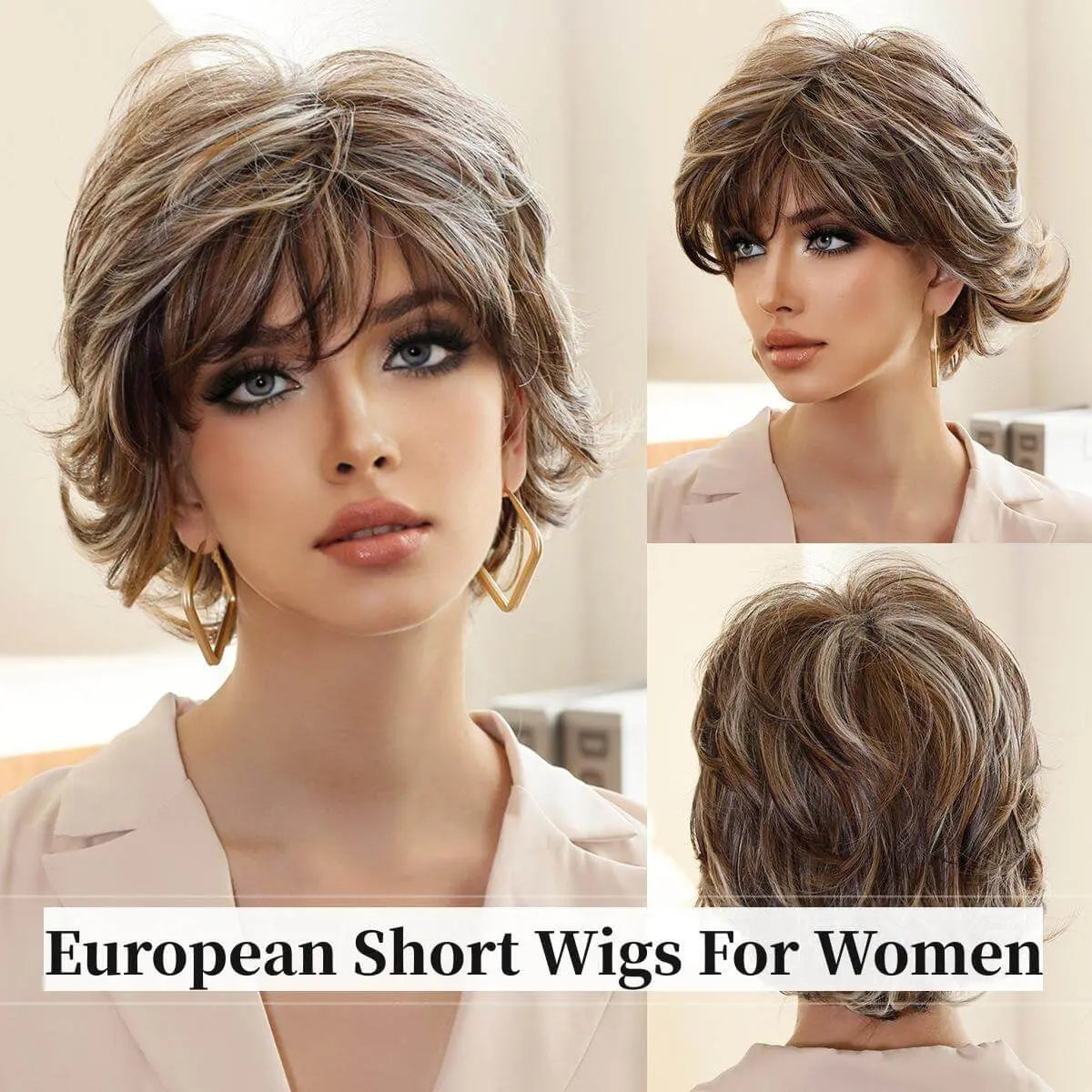 Short Straight Wigs