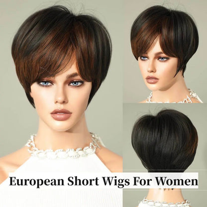 Short Straight Wigs