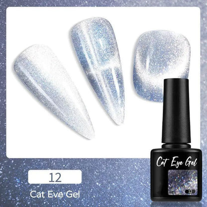 Wenston 9D Cat Eye Gel Nail Polish 14 Colors Shiny Cat Eyes