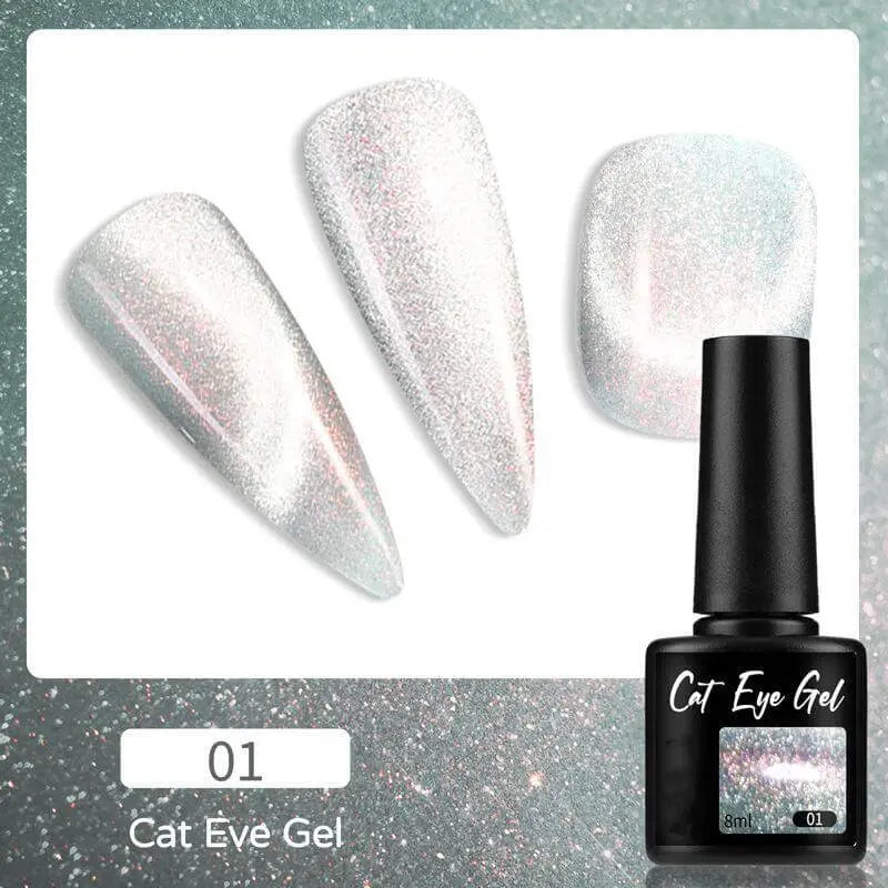 Wenston 9D Cat Eye Gel Nail Polish 14 Colors Shiny Cat Eyes