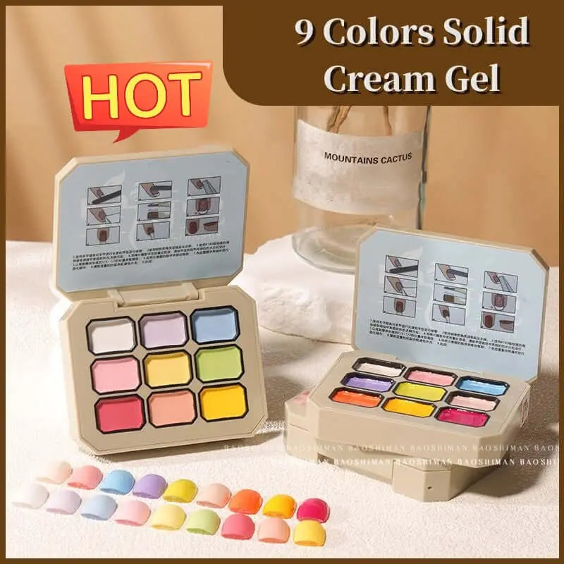 Solid Cream Gel Nail Polish