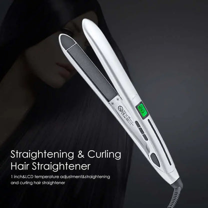 2 in 1 Professional Hair Straightener Hair Crimper for Women - Wenston beauty