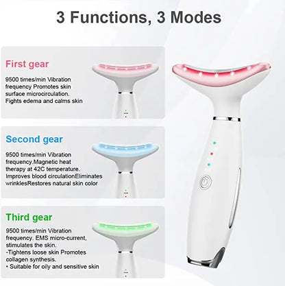 2 in 1 Skin Rejuvenation Beauty Device for Face and Neck - Wenston beauty