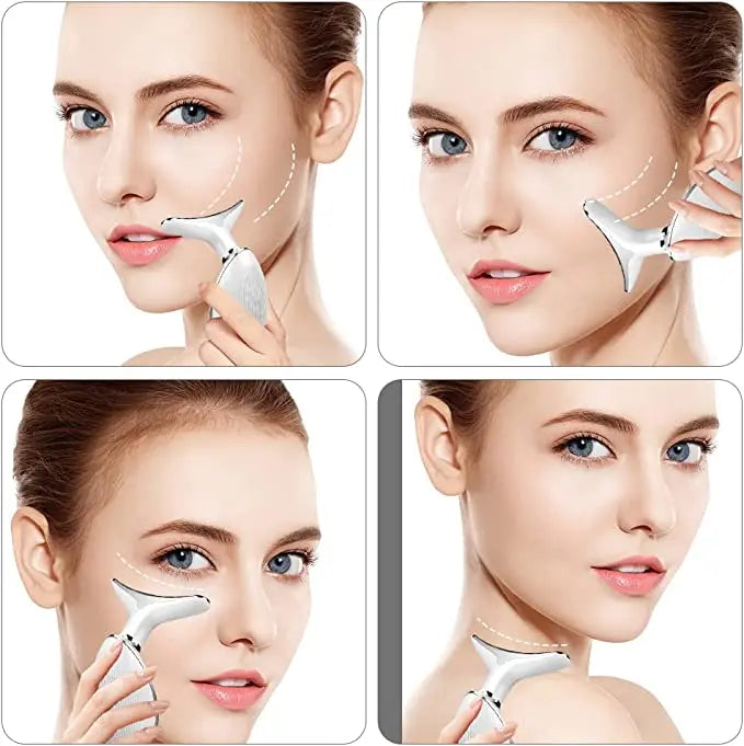 2 in 1 Skin Rejuvenation Beauty Device for Face and Neck - Wenston beauty