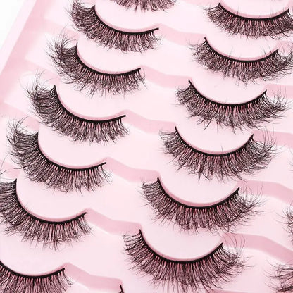 20 pairs Fluffy Mink Lashes 3D False Eyelashes Makeup - Wenston beauty