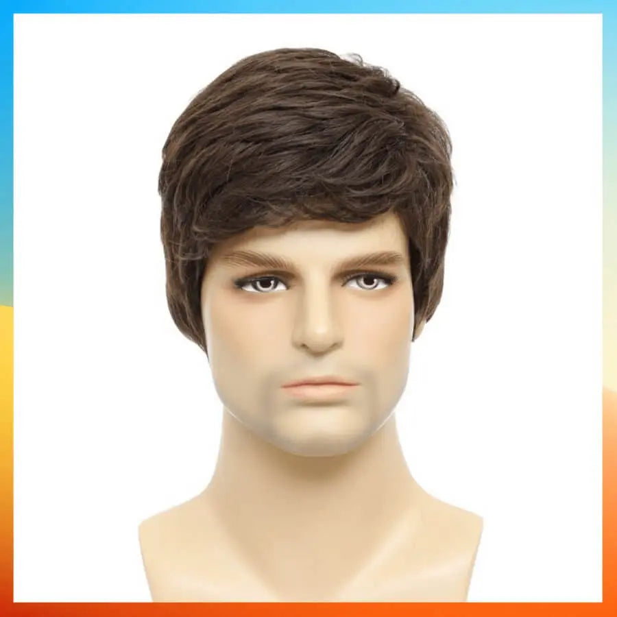 2024 European Fashion Short Straight Wigs For Men HW830 - Wenston beauty