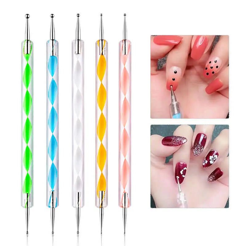 20Pcs Nail Art Brush Acrylic Gel UV Polish Manicure Tools - Wenston beauty