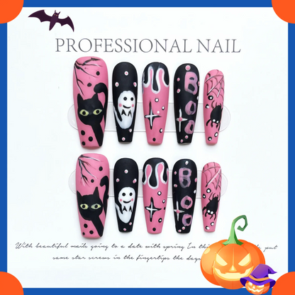 Wenston Halloween Style 3D Handmade Press On Nails Wenston