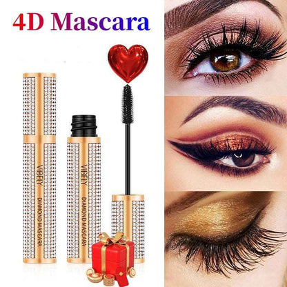 4D Mascara Waterproof Eyelash Extension Eye Lashes Curler Cosmetic