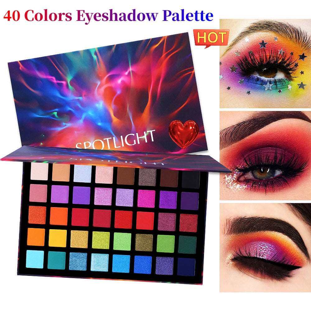 40 Colors Eyeshadow Face Makeup Palette Long Lasting Eyeshadow Palette