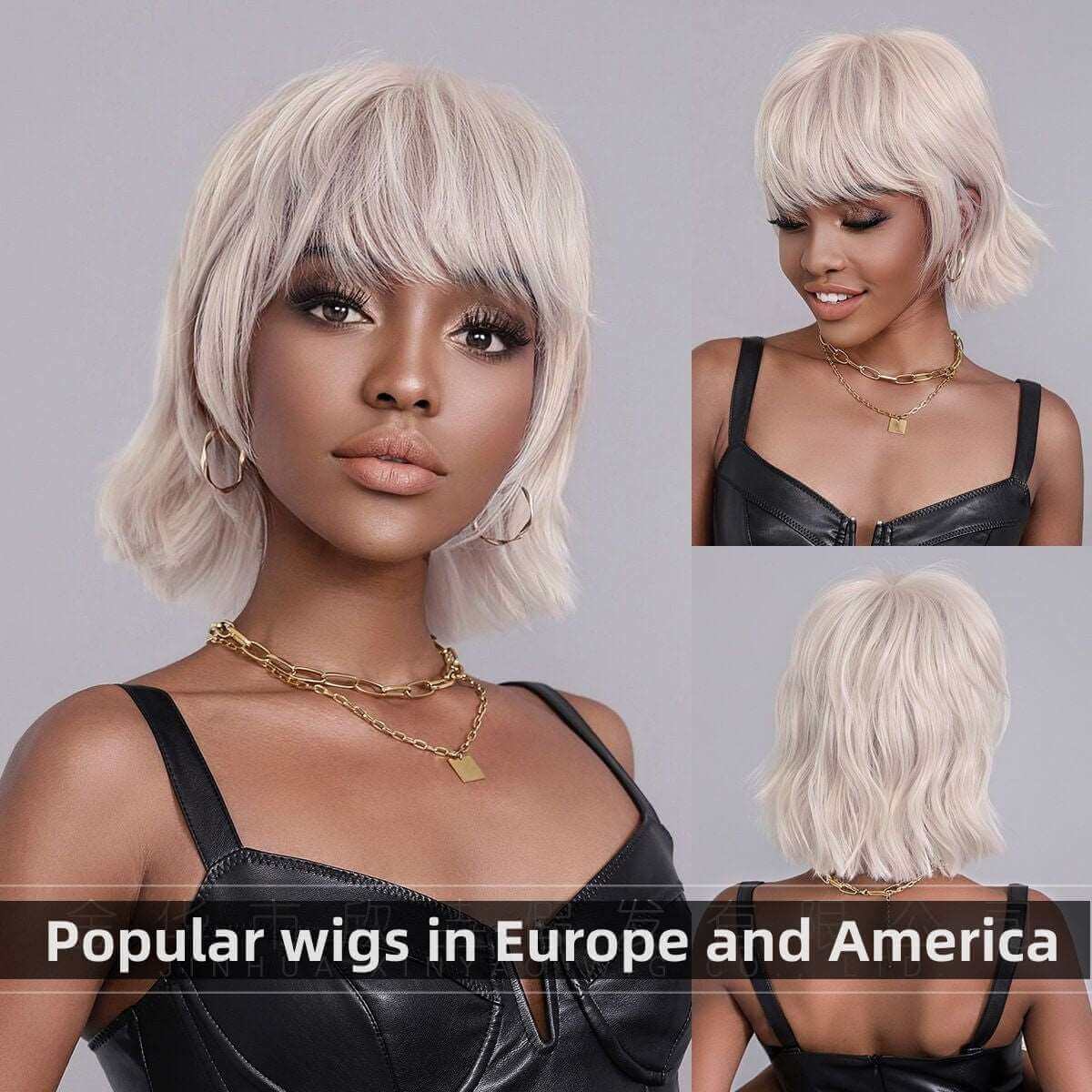 Short Wigs with Bangs