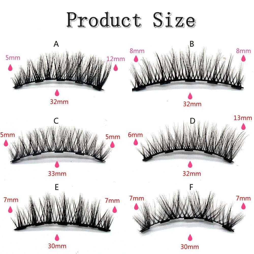 Magnetic False Eyelashes 