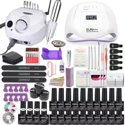 Gel Nail Polish Kit with Integrated Manicure Tools Kit Nail Accessories