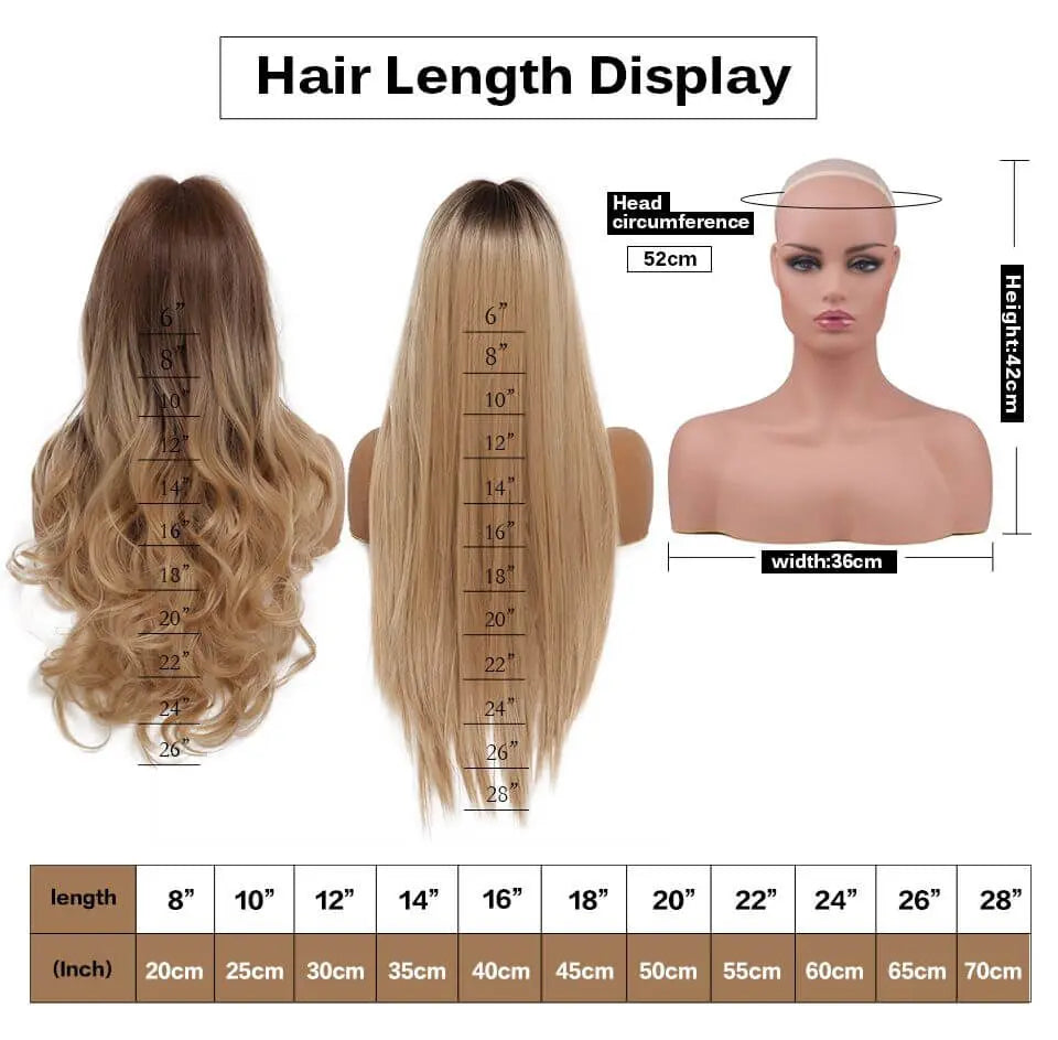 Long Brown Wavy Wigs for Women