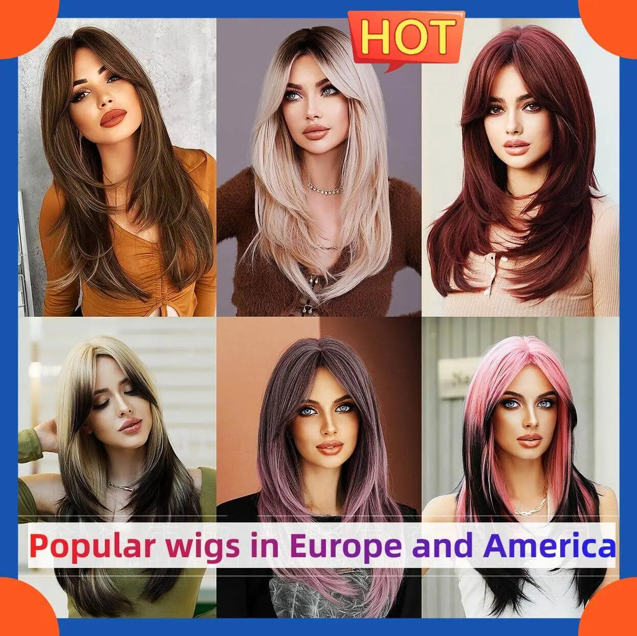 Popular Long Wigs for Women Long Synthetic Wigs