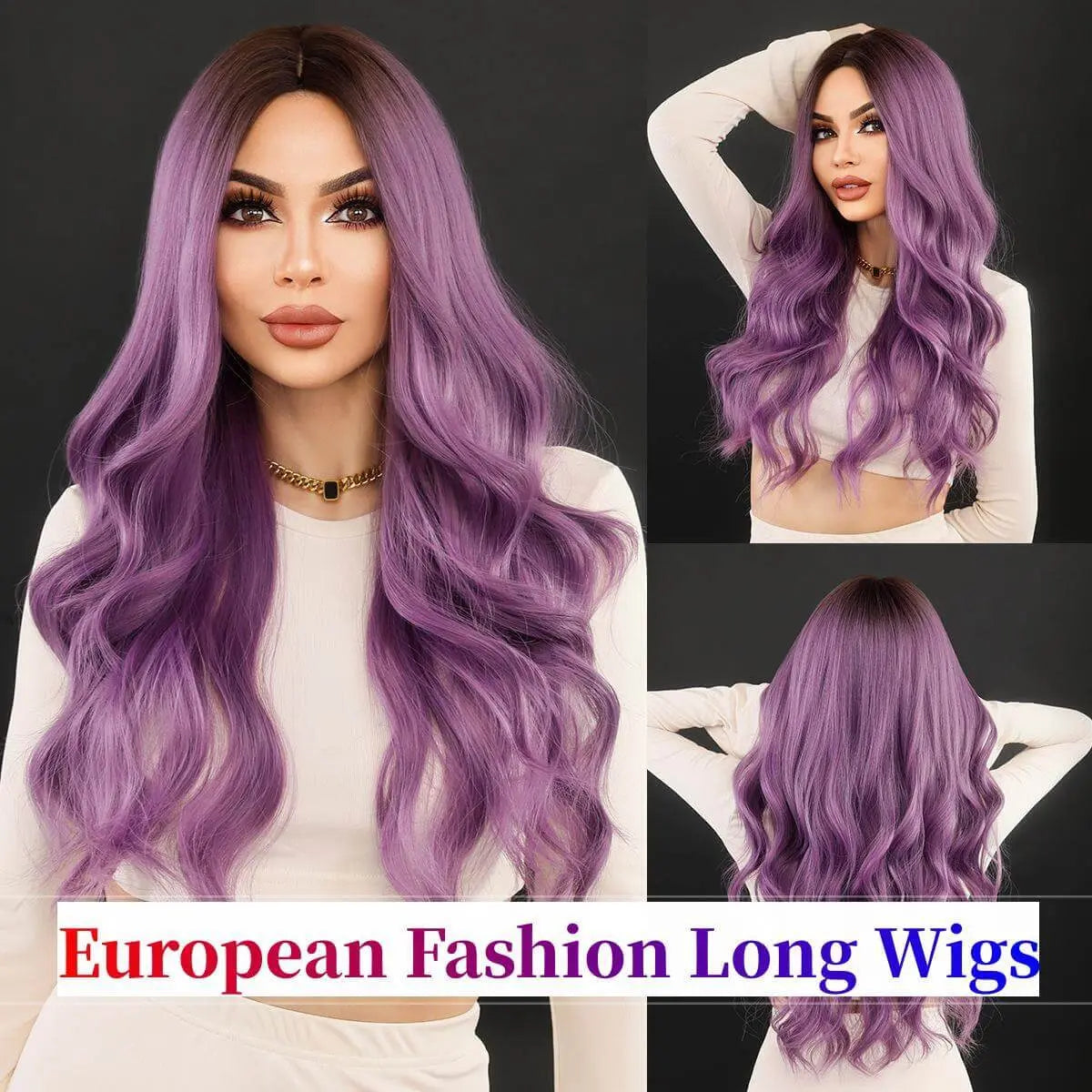 Long Wavy Wigs With Bangs For Women