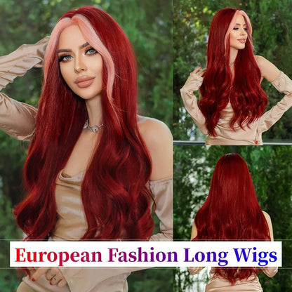 Long Wavy Wigs With Bangs For Women