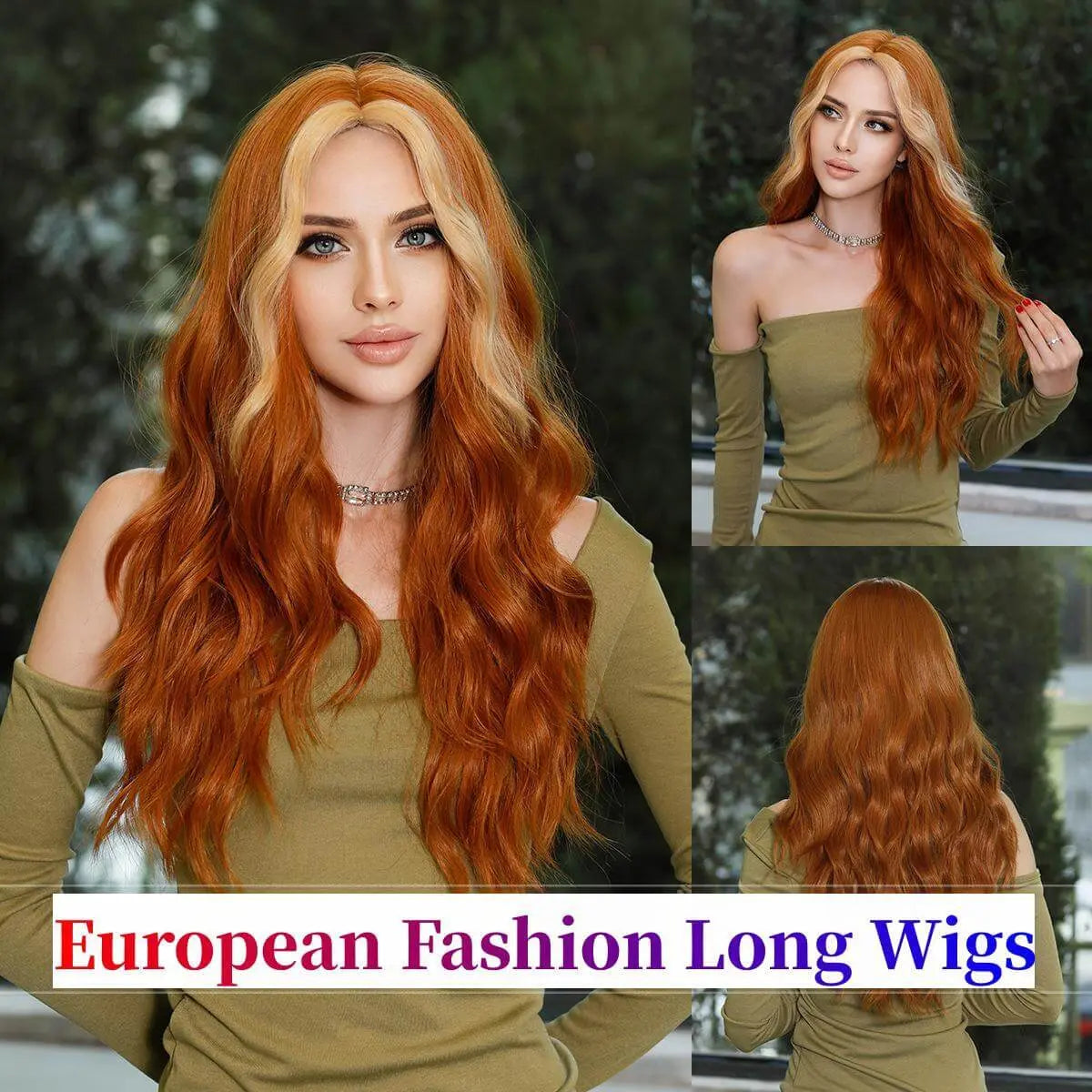 Long Wavy Wigs With Bangs For Women