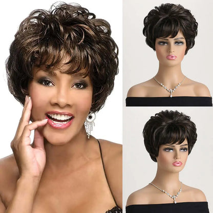 Short Wavy Curly Wigs