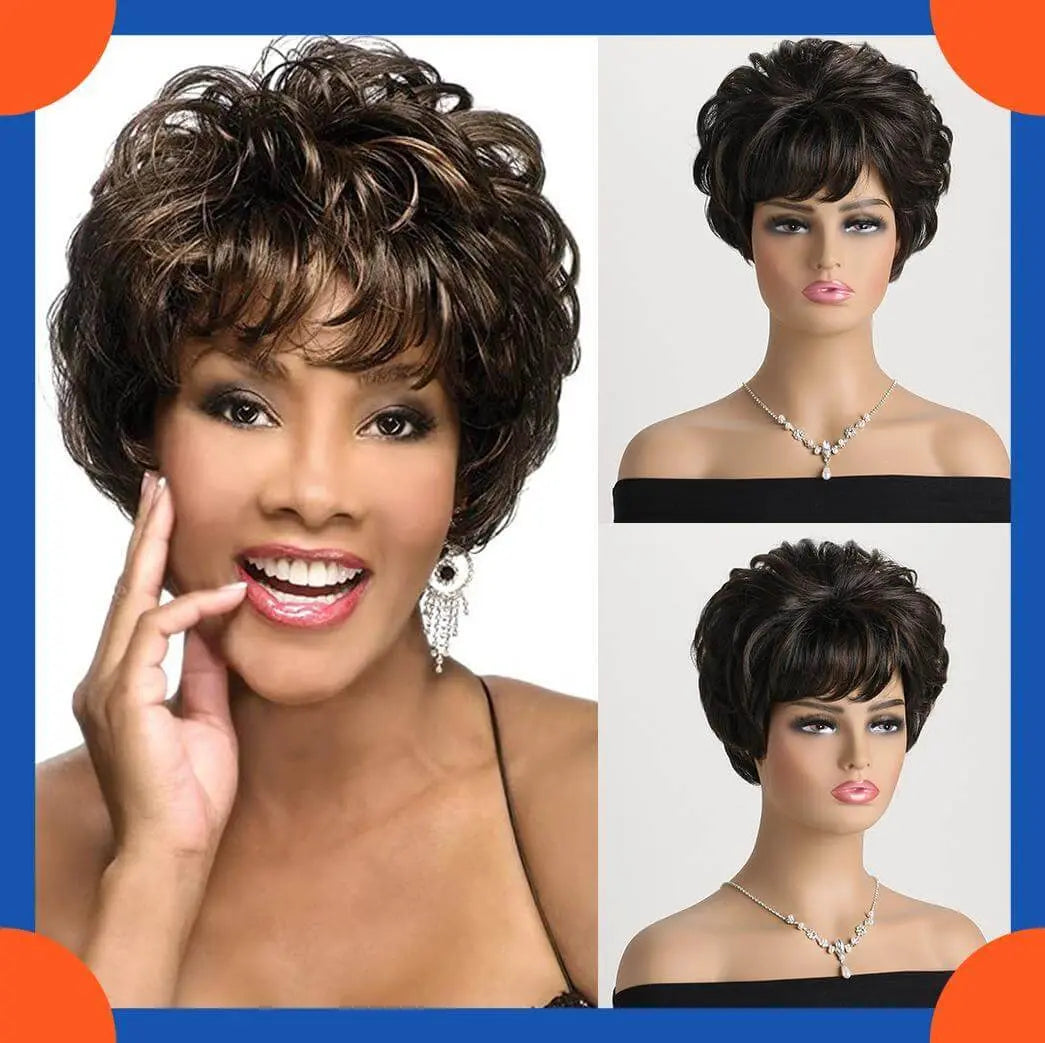 Short Wavy Curly Wigs