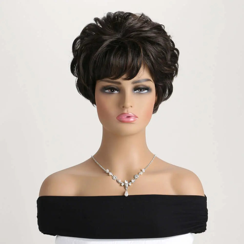 Short Wavy Curly Wigs