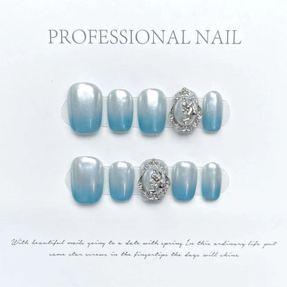 Wenston Fashion Handmade Press On Nails Gel False Nails